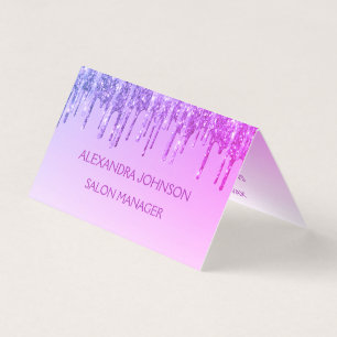 Cartão De Visita Lúpulo Roxo, Brilhante