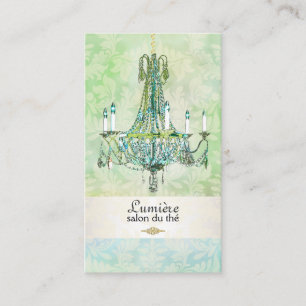 Cartão De Visita Lustre de PixDezines esmeralda verde+topázio azul