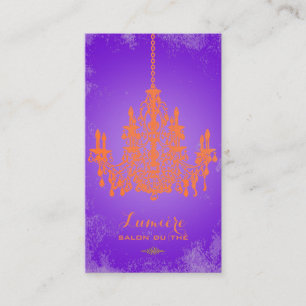 Cartão De Visita Lustre/DIY cor-de-laranja do PixDezines
