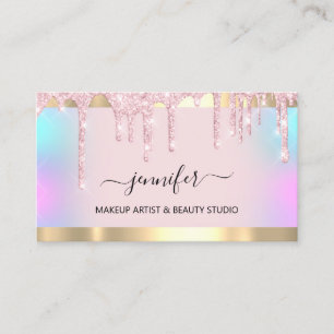 Cartão De Visita Lúx de Driblagem do Artista de Maquiagem Profissio