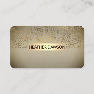 Cartão De Visita Lux Dourada
