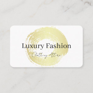 Cartão De Visita Lux Ouro Brushed   Moderno Elegante 