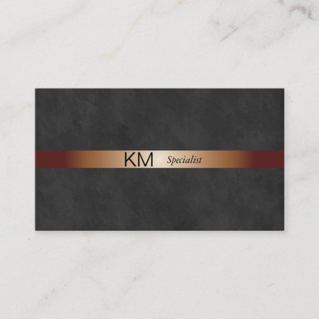 Cartão De Visita Lux Preta | Greve de gradiente através (Frente)