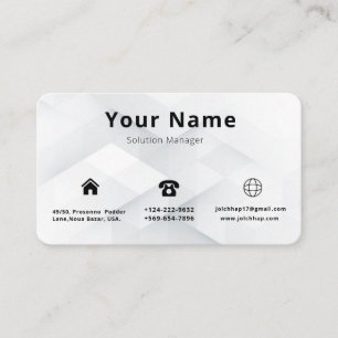 Cartão De Visita Luxe Busines Minimalista