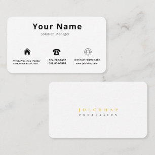 Cartão De Visita Luxe Busines Minimalista