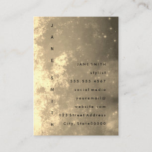 Cartão De Visita Luxe vertical do design de texto