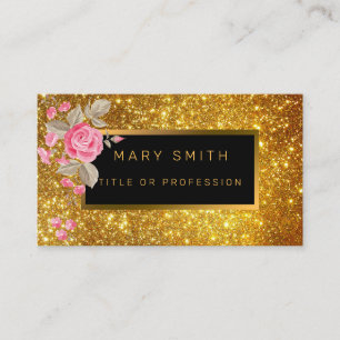 Cartão De Visita Luxo: A melhor Dourada brilhante