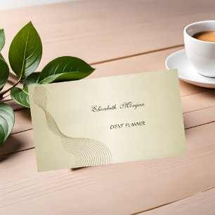 Cartão De Visita Luxo Chic Profissional Elegante