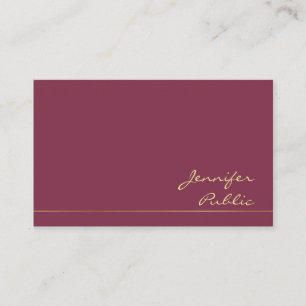 Cartão De Visita Luxo de seda moderno na moda do revestimento das