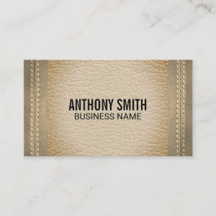 Cartão De Visita Lúxo de Tom com Tons em Couro Duplo