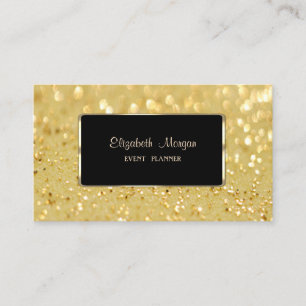 Cartão De Visita Luxo Elegante, Bokeh Cintilante