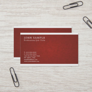 Cartão De Visita Luxo Elegante de Vintage Simples Profissional