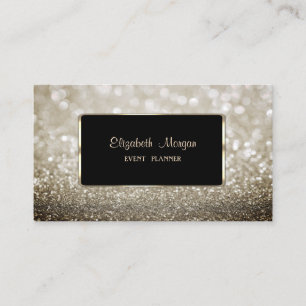 Cartão De Visita Luxo Elegante, Moderno, Bokeh Cintilante