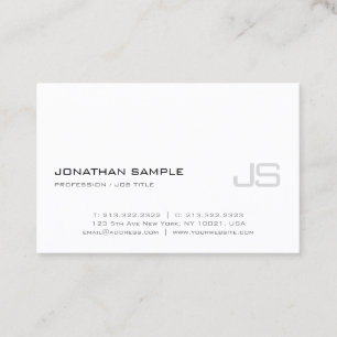 Cartão De Visita Luxo elegante na moda do design moderno da