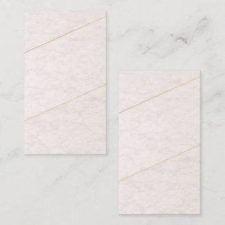 Cartão de Visita Luxo em Branco – Marfim e Dourado