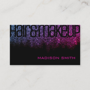 Cartão De Visita Luxo Glamroso Glamoroso Brilhante, Rosa