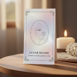 Cartão De Visita Luxo Iridescente com Código QR Holográfico