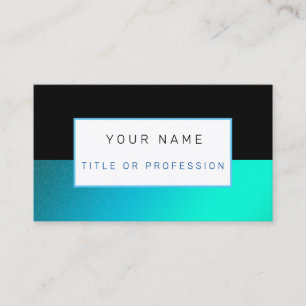 Cartão De Visita Luxo negro de cor azul-alta