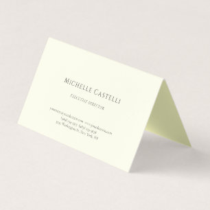 Cartão De Visita Luxo Pérola Profissional Único Clássico Pastel