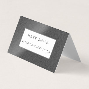 Cartão De Visita Luxo Preto Silver