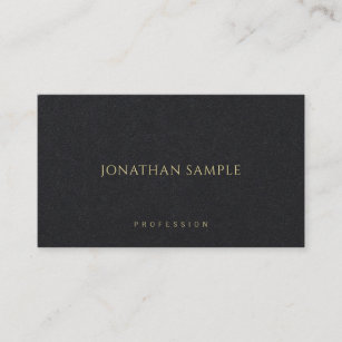 Cartão De Visita Luxo preto superior elegante moderno minimalista