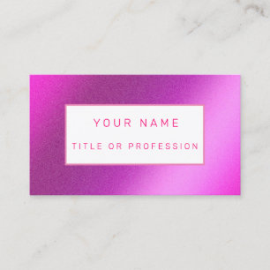 Cartão De Visita Luxo rosa
