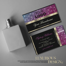 Luxo Rosa e Brilho Roxo adiciona Logotipo Dourado 