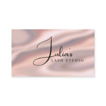 Cartão de Visita Luxuoso de Estúdio de Cílios em S
