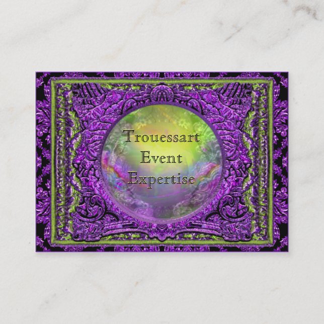 Cartão De Visita Luxuoso de Trouessart indestrutível (Frente)
