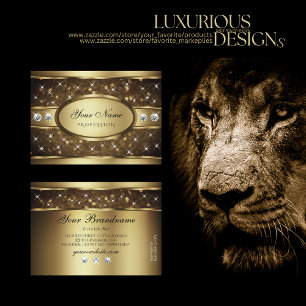 Cartão De Visita Luxúria Dourada brilha estrelas estrelas brilhant