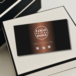 Cartão De Visita Luxúria Escuro Prata Escuro Ouros Adicione Logotip
