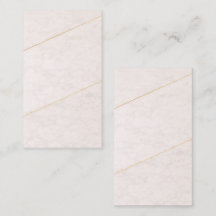 Luxury Blank Business Card – Ivory & Gold