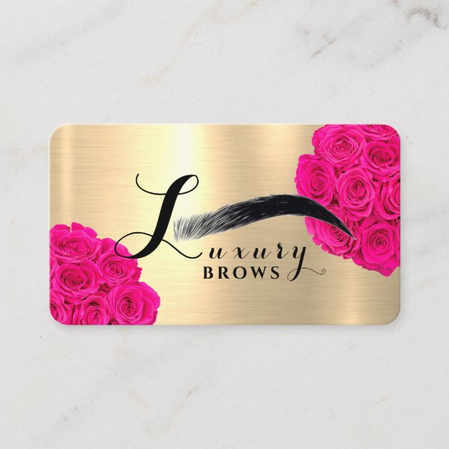 Cartão De Visita Luxury Brows (Frente)