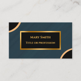 Cartão De Visita Luxury Dourado Marble Verde Moderno