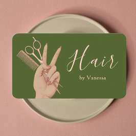 Cartão De Visita Luxury Hair Artist Hairstylist Hairdresser Modern