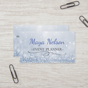 Cartão De Visita  Luxury Legal Azul Sparkly