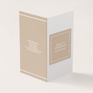 Cartão De Visita Luxury Linen Plain Moderno Minimalista