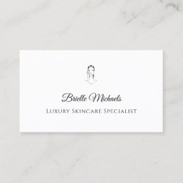 Cartão De Visita Luxury Skincare Specialist Minimal Elegant