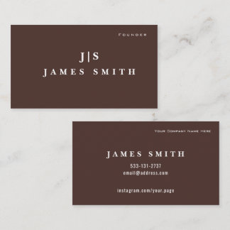 Cartão De Visita Luxury Small Business Business Card | Editable
