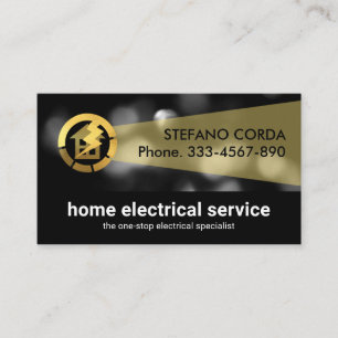 Cartão De Visita Luz Beam Power Outbreak Bokeh