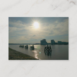 Cartão De Visita Luz do sol sobre o compartimento de Cardiff