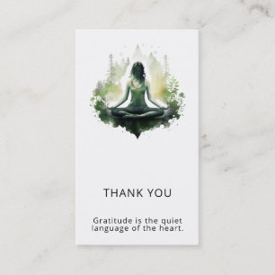 Cartão De Visita Luz enraizada Meditação Feminina Sagrada