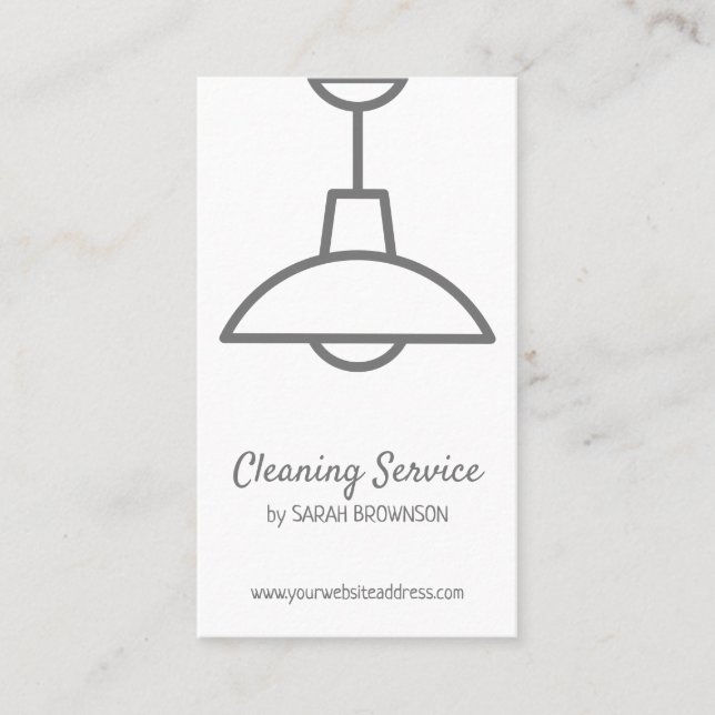 Cartão De Visita Luz interior de projeto (Frente)