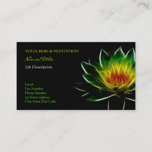 Cartão De Visita Luz interna l arte abstracta de Lotus