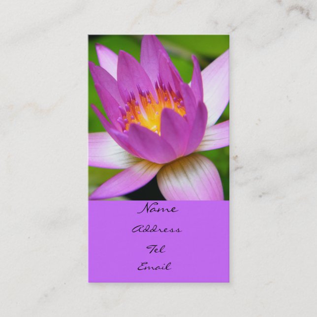 Cartão De Visita Luz na água (Frente)