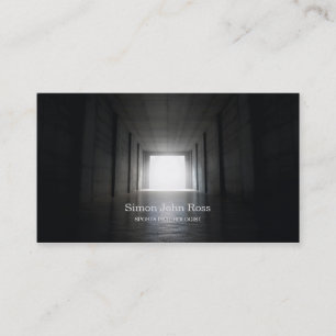 Cartão De Visita Luz na extremidade do túnel dos esportes