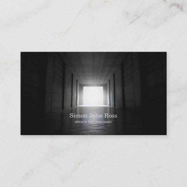 Cartão De Visita Luz No Fim Do Túnel Esportivo (Frente)