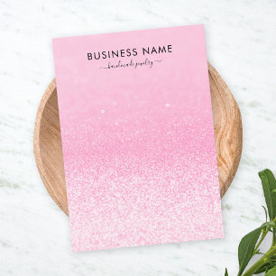 Cartão De Visita Luzes brilhantes cor-de-rosa que tocam o monitor d