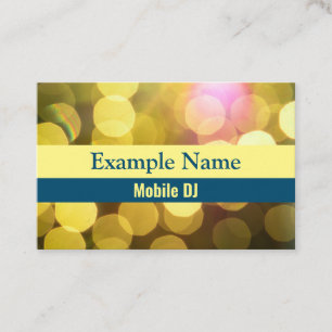 Cartão De Visita "Luzes brilhantes" personalizadas (UK/Euro)