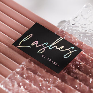 Cartão De Visita Luzes pretas modernas profissionais